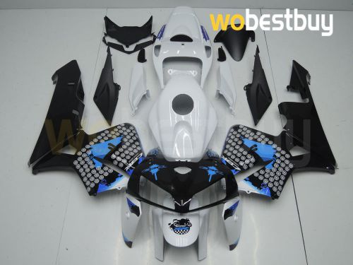 Black white blue injection fairing plastic for honda 2005 2006 cbr 600 rr f5 rf9