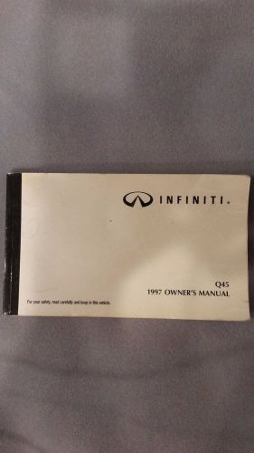 1997 infiniti q45 owner&#039;s manual