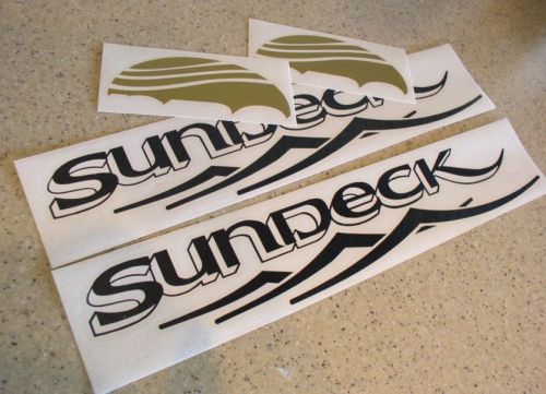 Sea ray sundeck replacement decals die-cut 2-pak free ship + free fish decal!