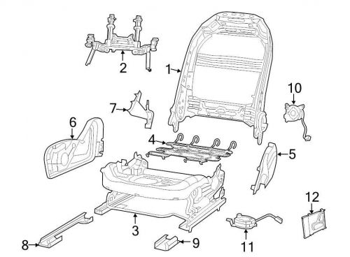 Chrysler oem  seat track cover 1zw06dx9ac image 8