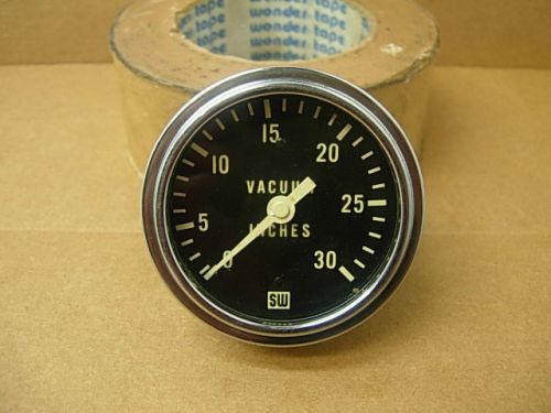 1960s stewart warner 2 5/8&#034; vacuum gauge 355b-m8 amc chevy ford mopar street rod