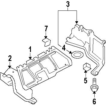 Volkswagen\audi n10327102 genuine oem side cover nut