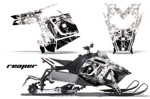 Amr racing graphic decal wrap kit polaris rush pro rmk 600/800 sled snowmobile