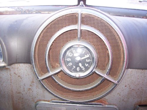 1950 pontiac speaker cover with clock vintage