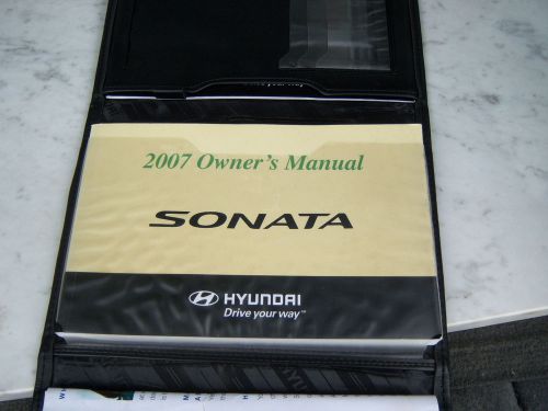 2007 hyundai sonata owners manual