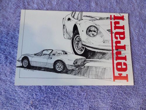 1971 ferrari brochure dino 246gt 365gtb gtb4s gtc4 365gt4 bb boxed nos