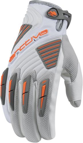 Arctiva snow snowmobile comp 8 rr shell short cuff gloves (white) s (small)