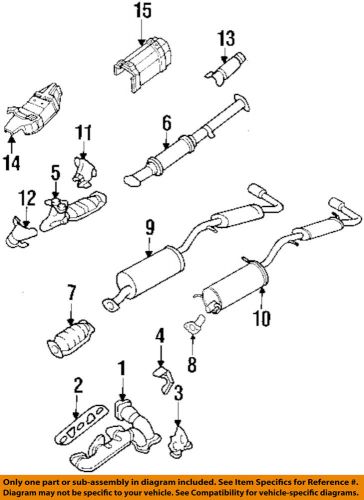 Nissan oem 93-98 quest 3.0l-v6-exhaust heat shield 205150b710