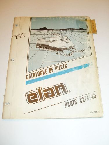 Skidoo 1985 elan    parts catalog manual