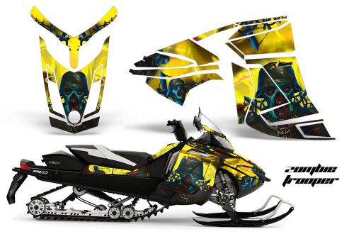 Amr racing ski doo rev-xr gsx summit kit snowmobile sled decal wrap 2013 zombie