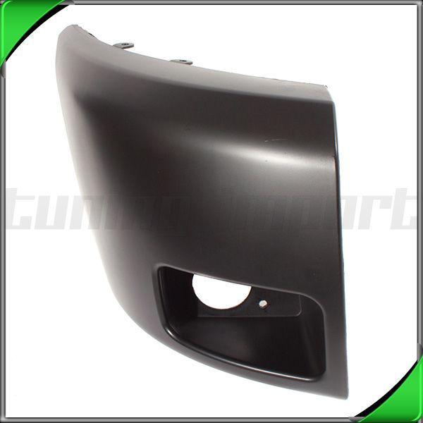 07-10 silverado 1500 w/ fog plastic passenger rh front bumper end side cover