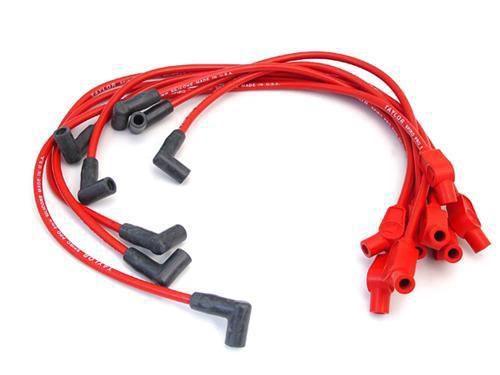 86-93 ford mustang spiro-pro 8mm spark plug wires red fox body free shipping!