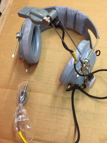 Vtg 1970&#039;s roanwell usaf military aviation pilots headset head phones &amp; mic