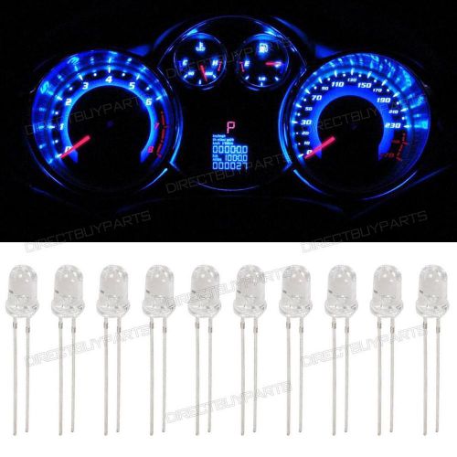 10pcs blue 5mm mini soldering lamps instrument gauge cluster lights diy lamps