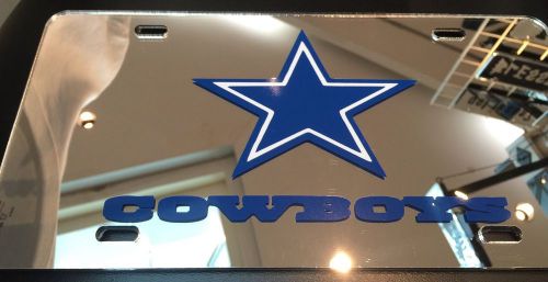 Nfl - acrylic dallas cowboys license plate