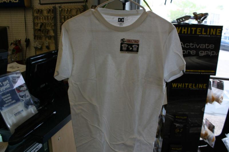 New dc star uv mens t-shirt white xlarge