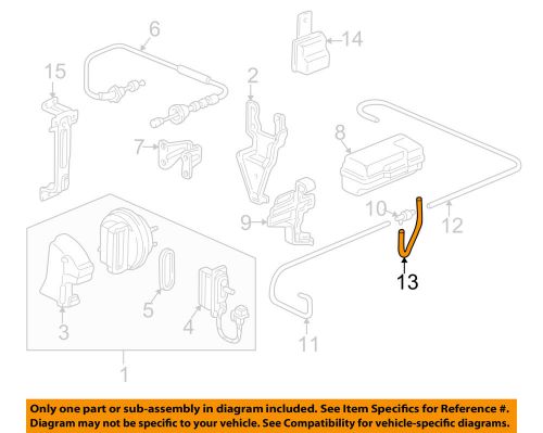 Honda oem 97-01 cr-v 2.0l-l4 cruise control system-vacuum hose 950054500810m