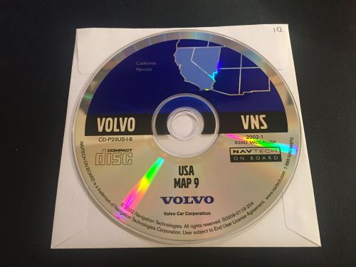 Volvo navtech usa map 9 california nevada navigation disc systemdisc cd 2002-1