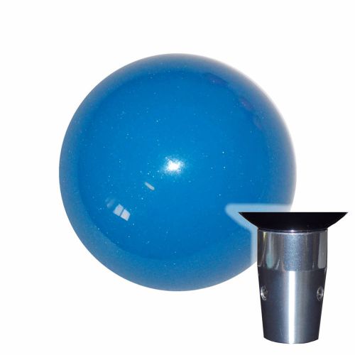 1-7/8&#034; metallic medium blue nonthreaded shift knob kit u.s. made