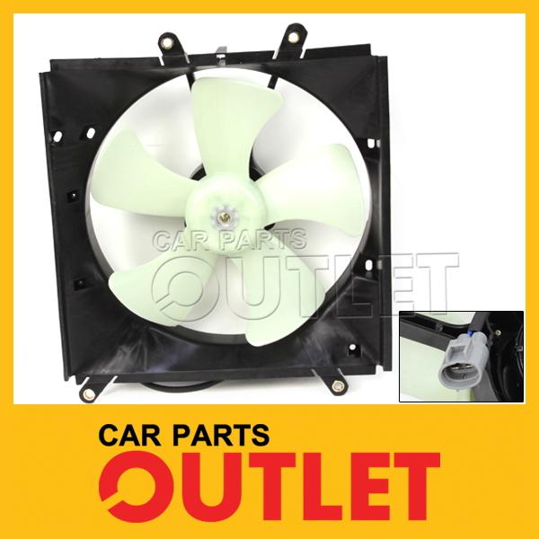 1993-1997 corolla cooling radiator electrical fan assembly motor+shroud+5 blades