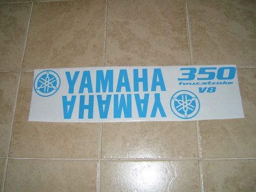 Yamaha outboard engine cover graphics 350 fourstroke v8  blue (set)