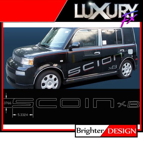 3p stainless scion xb logo package fits 2004-2006 scion xb 4dr by luxury fx