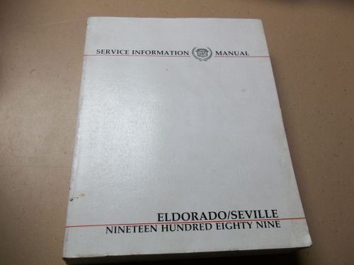 1989 cadillac eldorado / seville service manual