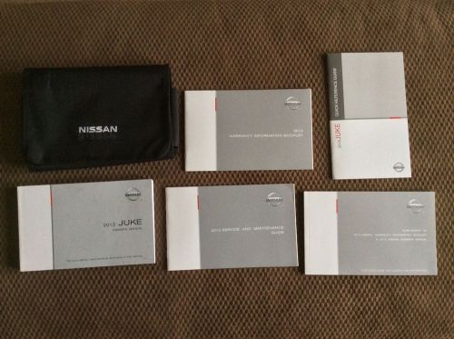 2013 nissan juke owners manual set w/nissan case-fast free shipping!