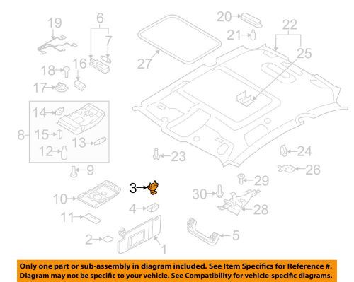 Audi oem 12-16 a5 quattro interior-roof-bracket 8u0857562aqe2