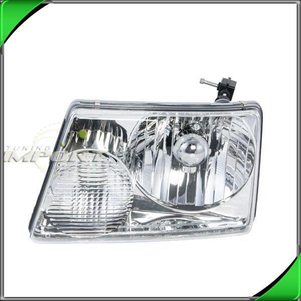 01-11 ford ranger fx4 sport xlt left driver clear lens chrome head light lamp