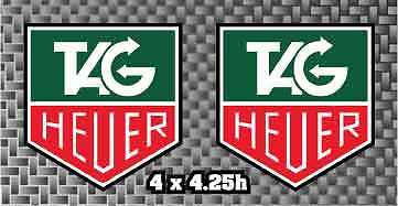 2x tag heuer watch decal sticker moto gp motorcycle or car belly pan free ship