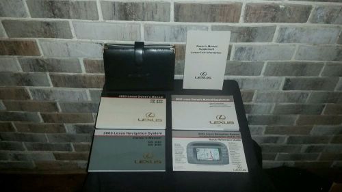 Very nice oem 2003 lexus gs 430 gs 300 owners manual set &amp; case with navigation