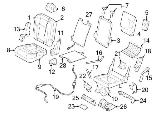 Ford oem seat track cover 7l1z7863388bb image 21