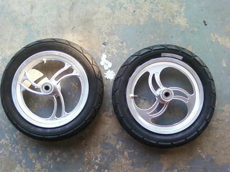 Scooter wheels with tubes, & tires