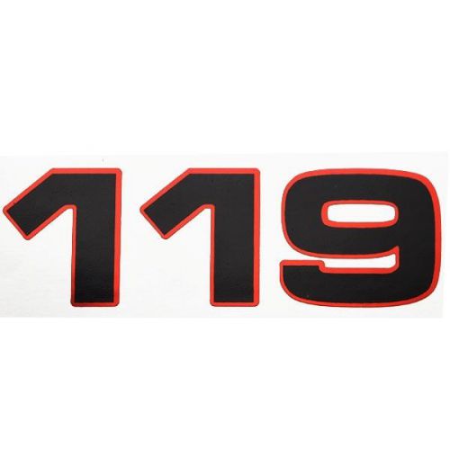 Ranger boats 7604323 vinyl 119 model designator 3 1/2&#034; marine decal single