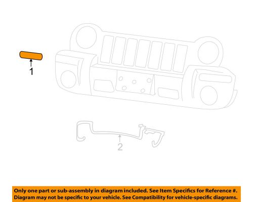 Jeep chrysler oem 05-07 liberty-park &amp; side lamp right 55156766ae