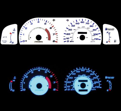 95 96 97 98 99 toyota tacoma blue indiglo glow white gauge