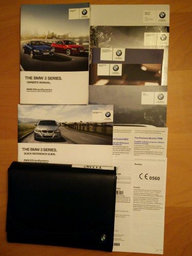 2012 bmw 3 series   328i with navigation coupe/conv 335i  owners manual set #303