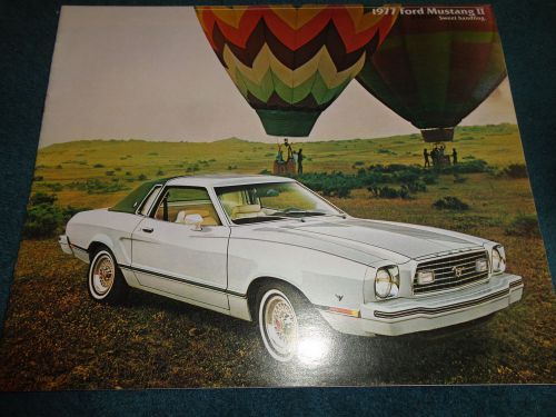 1977 ford mustang sales brochure catalog orig. mustang ii dealership item 8/76