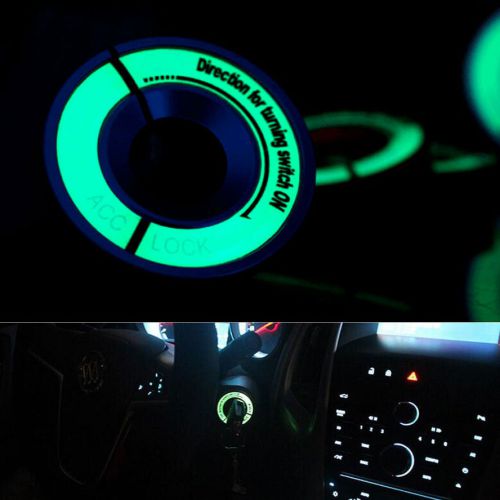 Automotive night lights switch metal decoration key ring trim cover for vw golf