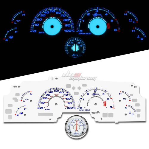 Reverse indiglo glow gauge dash face for 00-03 f150 navigator digital odometer