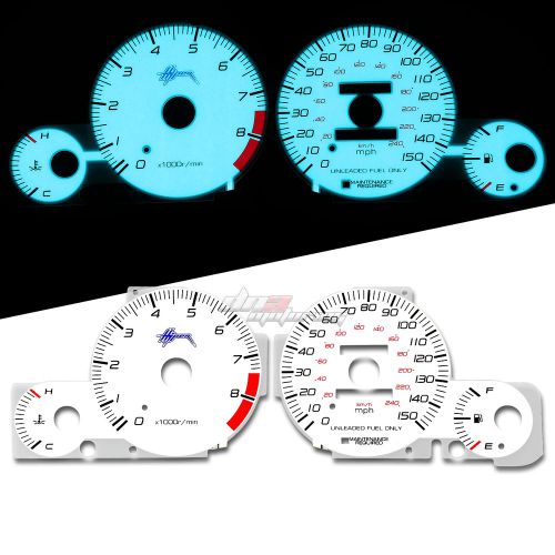 Indiglo glow gauge+harness dash face for 97-01 honda prelude manual mt h22a4 l4