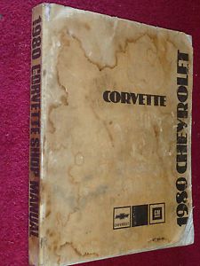 1980 corvette shop manual / shop book / service guide / original!!!