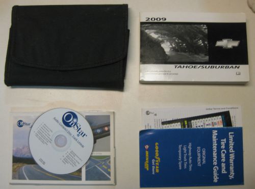 2009 chevrolet chevy tahoe suburban factory owners manual set with case oem 09