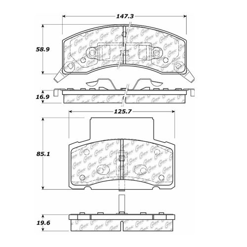 Stoptech 105.04590 disc brake pad