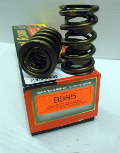 Isky 9985 valve springs dual damper gold stripes 1.560&#034; od .700&#034; max lift set/16