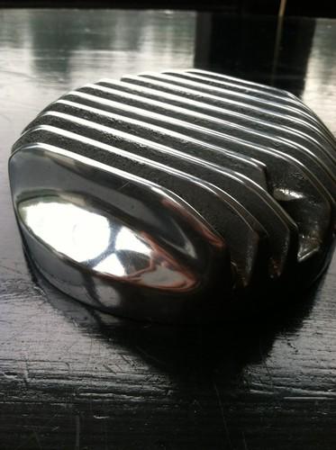 Honda cb500 550 four finned points cover polished a.r.e. cafe brat cb rat old