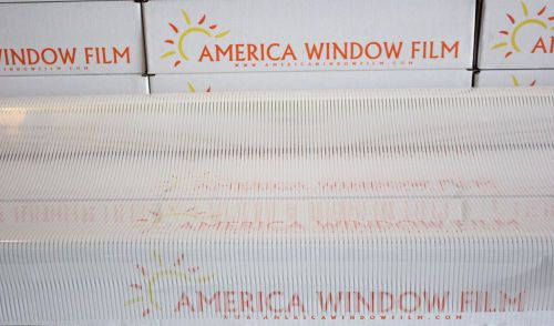 Window film tint decorative privacy 30&#034; x 10 ft mini blind white/clear stripes