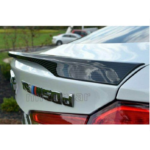 Carbon fiber rear trunk boot lip spoiler wing fit for bmw x6 e71 2015 2016