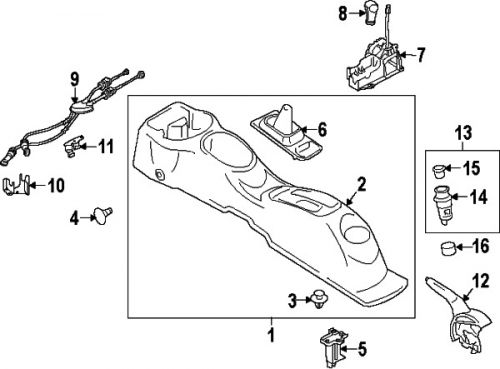 Nissan 341011hm0a genuine oem shifter assy